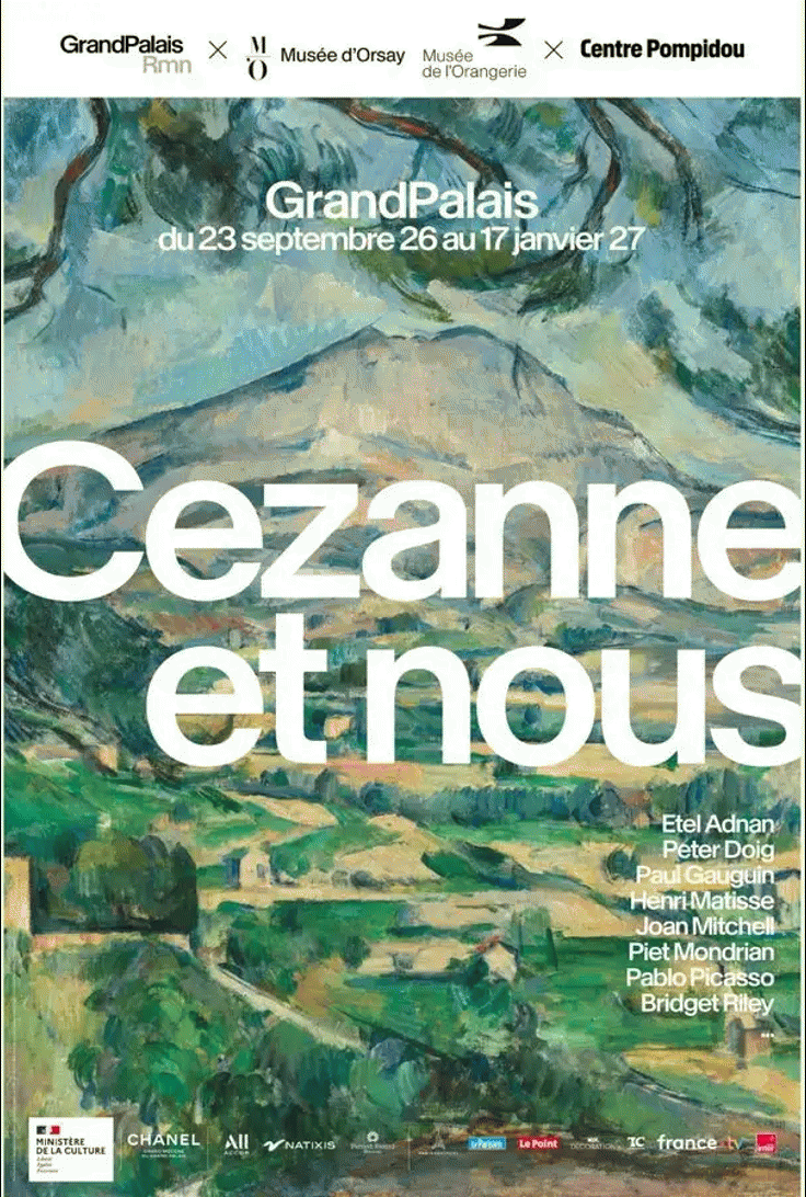Exposition Collections privées affiche expo Cezanne et nous