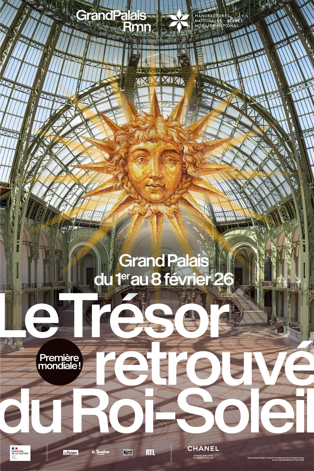 Exposition Collections privées affiche expo Le trésor retrouvé du Roi-Soleil