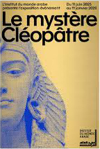 affiche expo Le mystere Cléopâtre