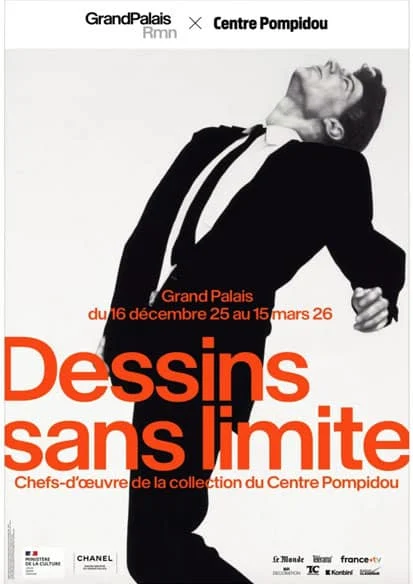 Exposition Collections privées affiche expo Dessins sans limite